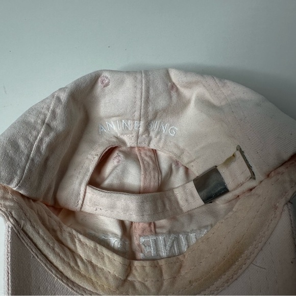 Anine Bing Light Pink Jeremy Baseball Hat - Picture 5 of 8